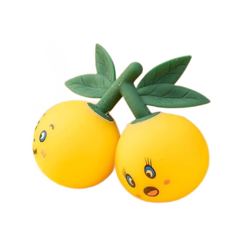 Shapeable Yangmei Skewers Squeeze Toy Fresh Fruit Pinch Toy Funny Rubber Squeeze Toy  Kids Toys