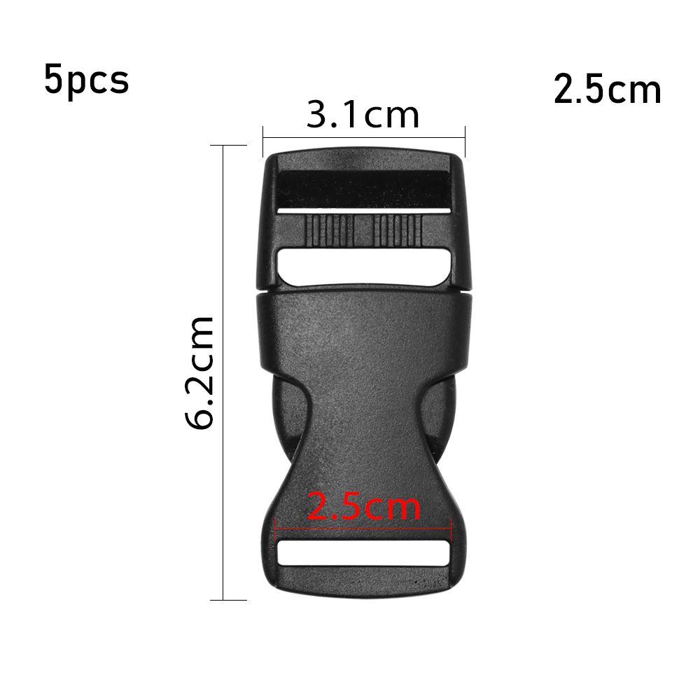 Пластиковая черная тесьма для ремня рюкзака, детали для браслета из паракорда, изогнутая пряжка, боковые пряжки