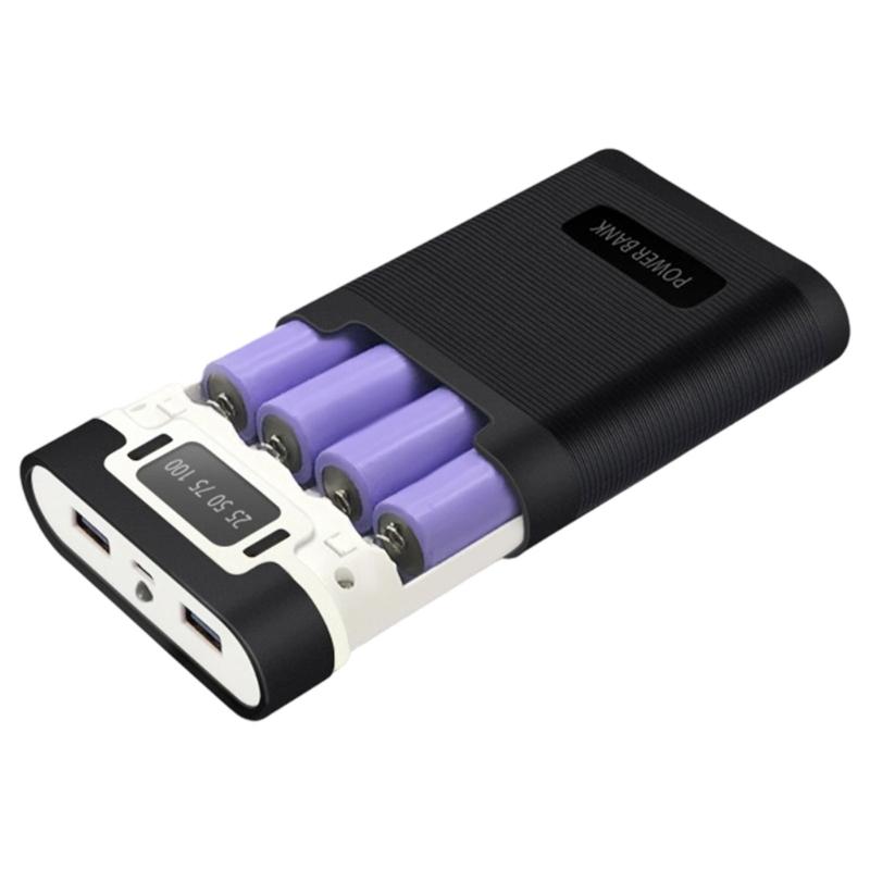 4-слотное зарядное устройство для мобильных аккумуляторов 18650, съемный отсек для батарей, не требует пайки, решение для зарядки различных устройств