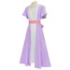Titanic Rose Women's Cosplay Costume Purple High-Waisted Retro Dress with Necklace for Halloween Party Makeup Ball Outfit