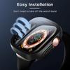 1/3 Упаковка Стекло+чехол Для Apple Watch Ultra 49мм ремешок смарт-часы PC Бампер+Защитное стекло Закаленное Покрытие iwatch серия Аксессуары