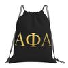 Рюкзаки Alpha Phi Alpha Повседневный мешок-сумка на шнурке Карман для мелочей Книжные сумки для Мужчин Женщин Студентов
