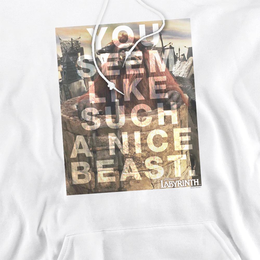 Labyrinth Unisex Adult Nice Beast Hoodie