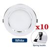 10pcs/lot LED Downlight 12V 24V 110V 220V Spot Light 5W 9W 12W 15W 18W Recessed In LED Ceiling Downlight Cold Warm White Lamp
