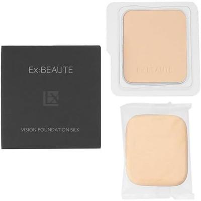 EX:BEAUT Официальная пудра-основа для лица Vision Foundation Покрытие шелковые поры Устойчива к поту и кожному жиру Стойкая Сделано в Японии (Охра 02