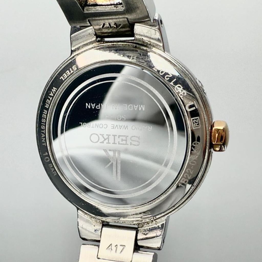 [USED] Seiko Lukia Radio-Controlled Solar Watch 1B22-0AK0 with Arabic Characters