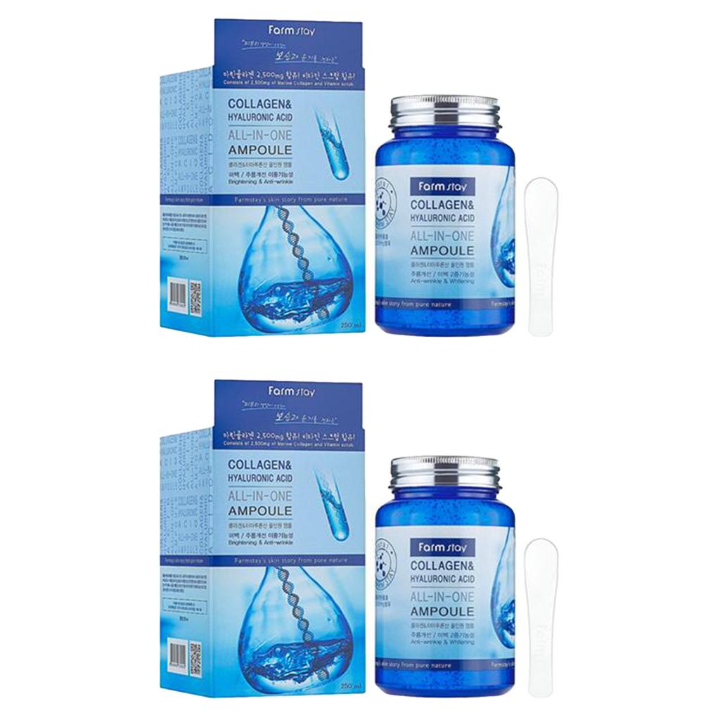 Многофункциональная сыворотка для лица с гиалуроновой кислотой и коллагеном 250мл