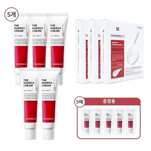 CENTELLIAN24 The Madeca Cream 50ml x 5 + 1ml x 5 + Derma Mask 3 x 30_632709