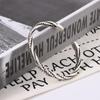 Geometric Vintage Woven Silver Color Men Simple Bangles Opening Bracelets Fashion Jewelry Twisted