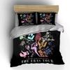 The Eras Tour Illustration Print Bedding Duvet Cover Set Duvet Cover Pillowcases  (1*Duvet Cover 2*Pillowcases, without duvet insert)