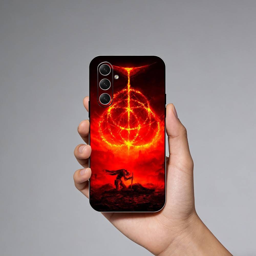 Чехол для телефона Game E-Elden Ring для Samsung Galaxy A73, 21, 22, 32, 71, 53, 52, 51, 80, 5G, мягкая черная крышка