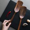Жаропрочная тиковая лопатка с длинной ручкой, антипригарный кухонный переворотник, набор кухонной утвари