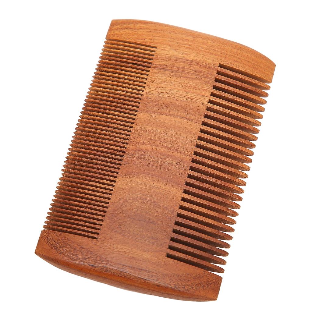 Расческа от вшей Австралийский палисандр Двусторонняя Расческа для бороды Портативная Расческа с мелкими зубьями Решетчатая расческа