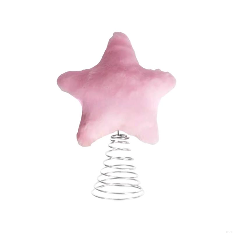 Plush Christmas Tree Tree Star Toppers Stylish Holiday Tabletop Decoration