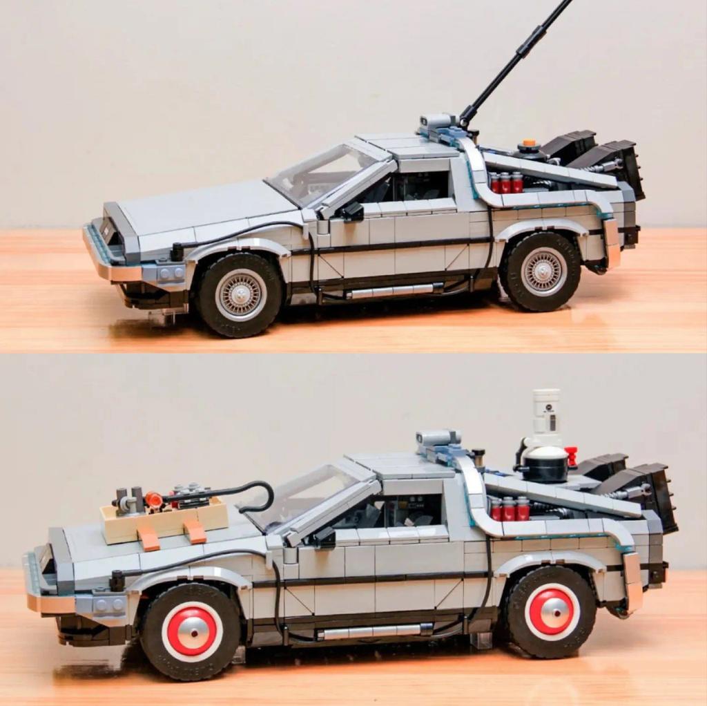 10300 Classic Back To The Future Time Machine Building Block Model Toy Christmas Gift