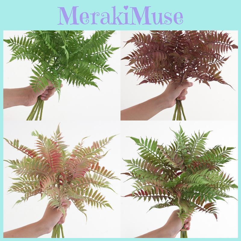 Искусственное растение лист папоротника декор из реалистичного пластика для домашнего сада и фотореквизит