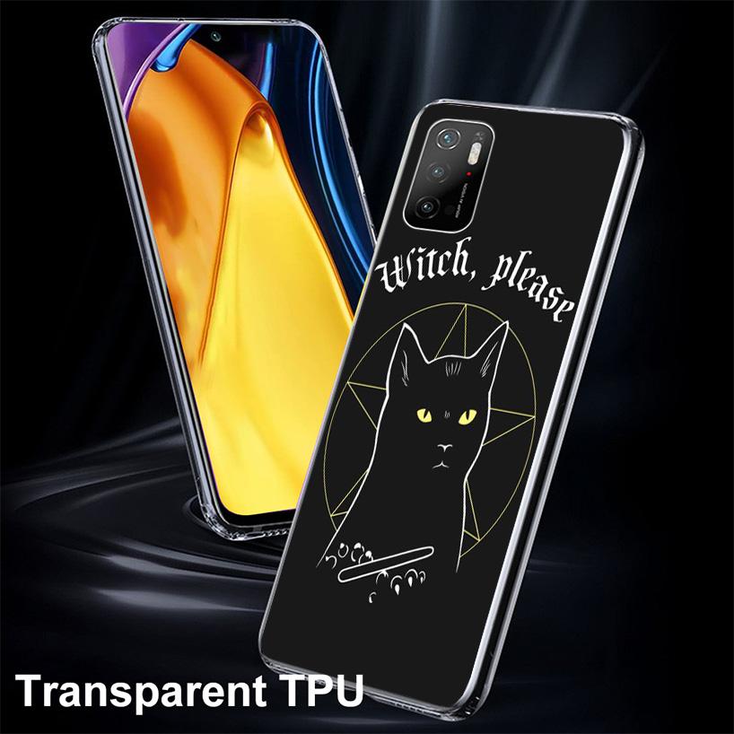 Чехол для телефона 'Ведьма и кот', яркий, милый, для Xiaomi Poco F7 Ultra X7 X6 X5 Pro M7 Redmi 15C 15 13C 13 12C 12 10C 10 9A 9C 9T
