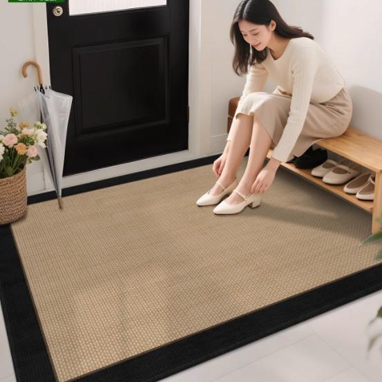 Premium Entry Door Floor Mat, Door Non-Slip And Dirt-Resistant Leave-In Household Entry Floor Mat Can Be Cut And Easy To Take Care Of Carpet