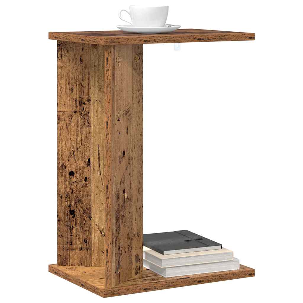 Side Table Reclaimed Wood Look 35 x 25 x 50 cm Engineered Wood