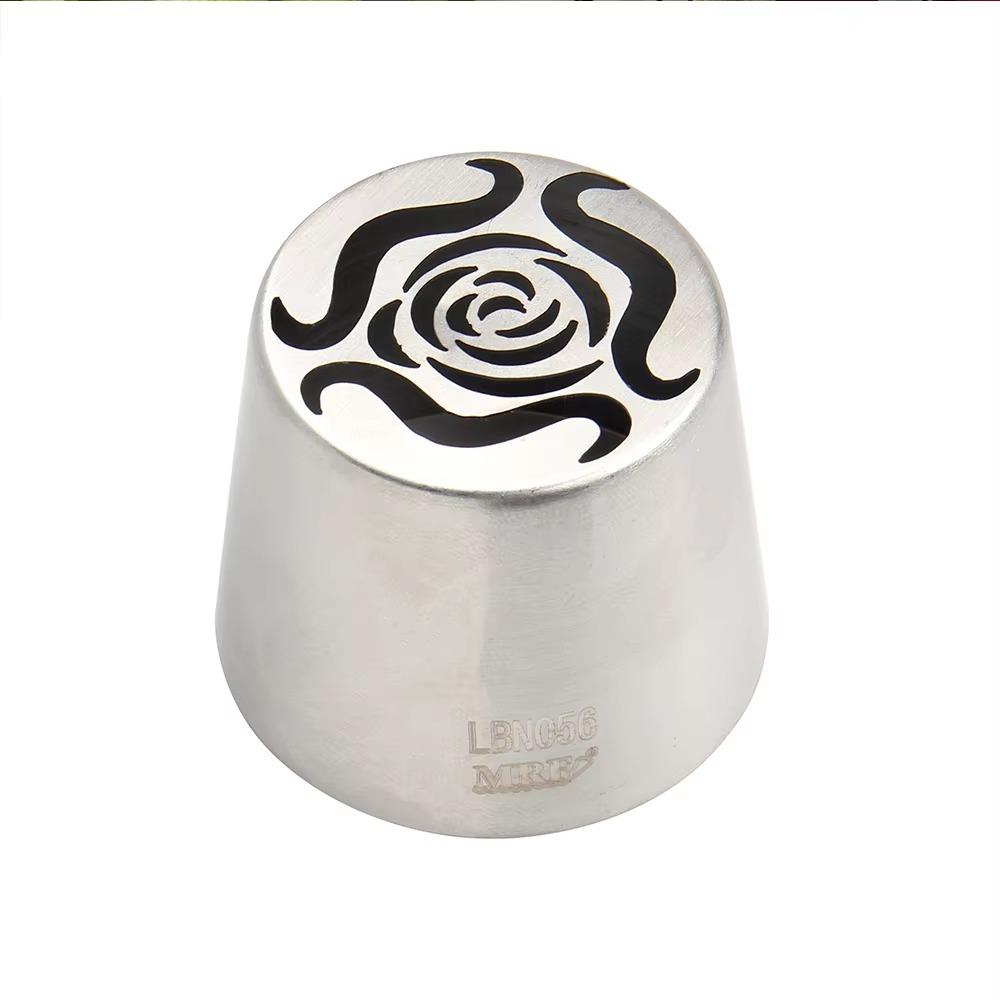 Stainless Steel Flower Squeeze Mouth Large Size Cream Nozzles for Cupcake Decoration