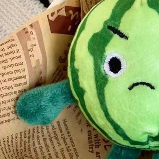 Плюшевый брелок Арбуз Милая мягкая игрушка на фруктовую тематику со смешными мордочками Милая сумка