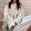 Women's White Small Fragrant Wind Knitted Cardigan Female Fall and Winter Loose Lazy Wind Sweater Jacket Tops
