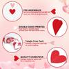 96 Red White Pink Heart Garland - NO DIY - Valentine's Day Party Decorations Supplies, Valentine's Day Hanging String Garland Banner for Wedding