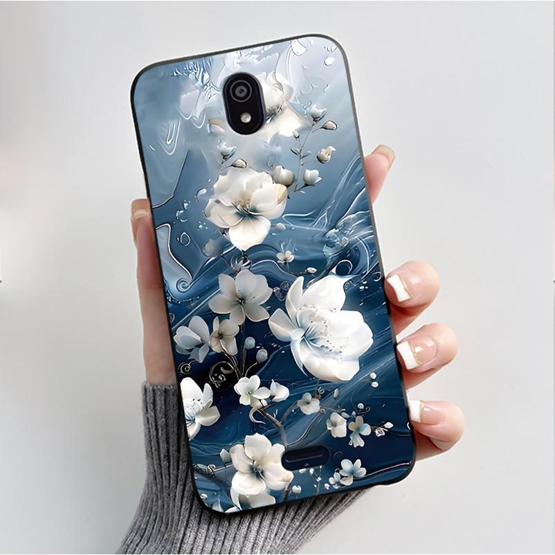 For Nokia C100 TA-1484 Case Luxury Fashion Butterfly Flowers Black Soft Silicone Cover For Nokia C100 C 100 NokiaC100 Phone Case