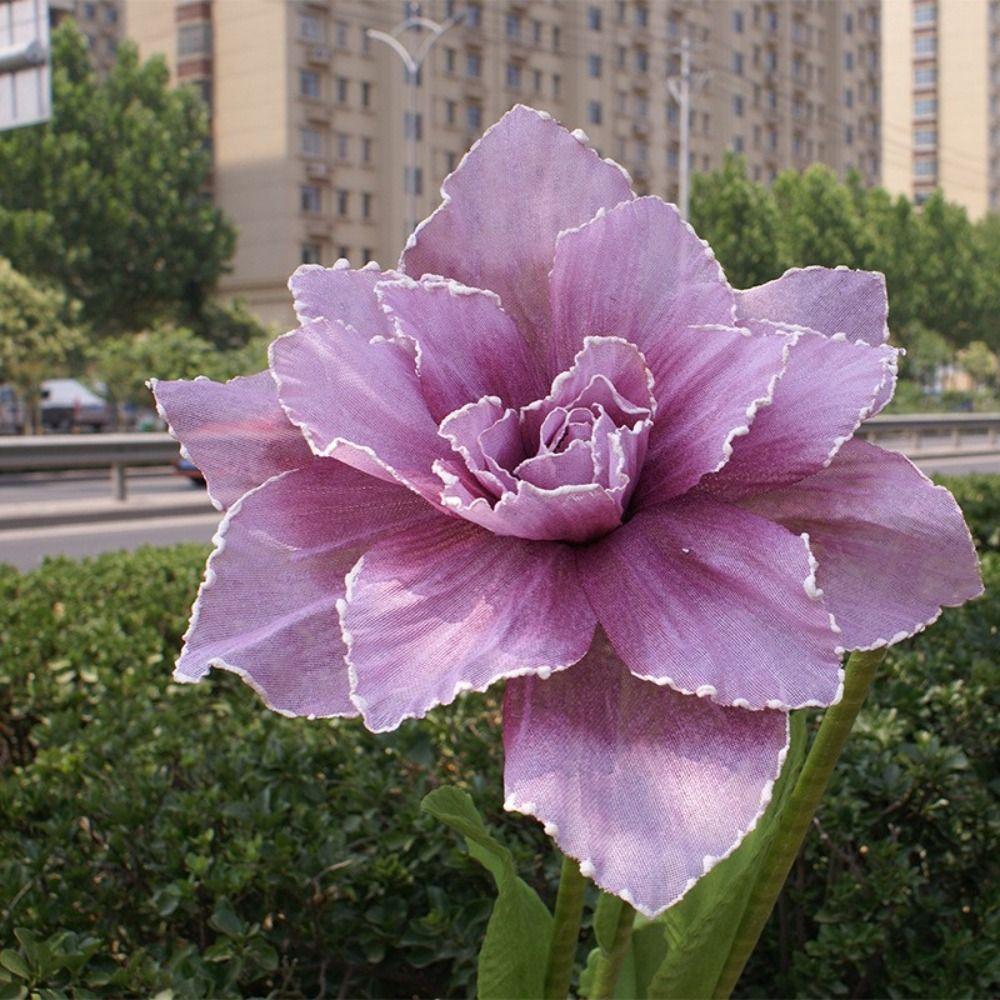 Трехмерный искусственный цветок роза шелковая пряжа фон стена новый большой искусственный цветок