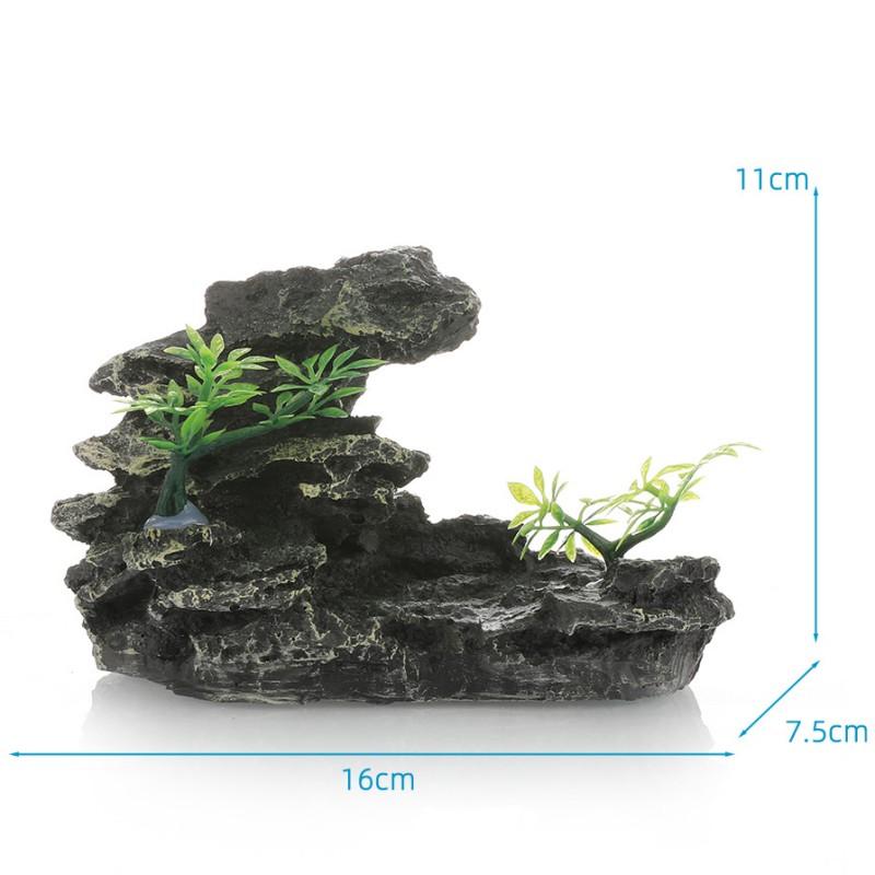 Decorative Rocks Fish Tank Decoration Simulation Rockery Decorative Rocks Landscape for Aquarium Decor Ornaments Resin Rockery