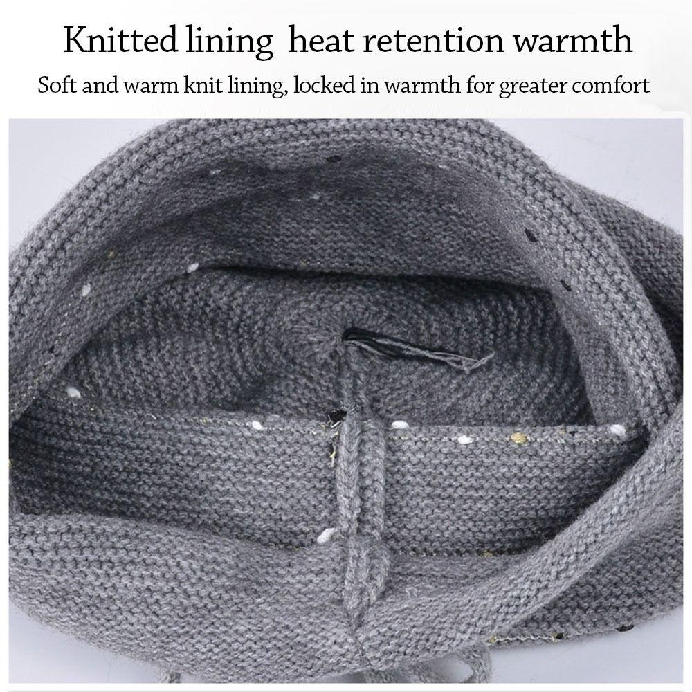 Short Brim Winter Knitted Hat Warm Ear Protection Hat Casual Beanies Men Women