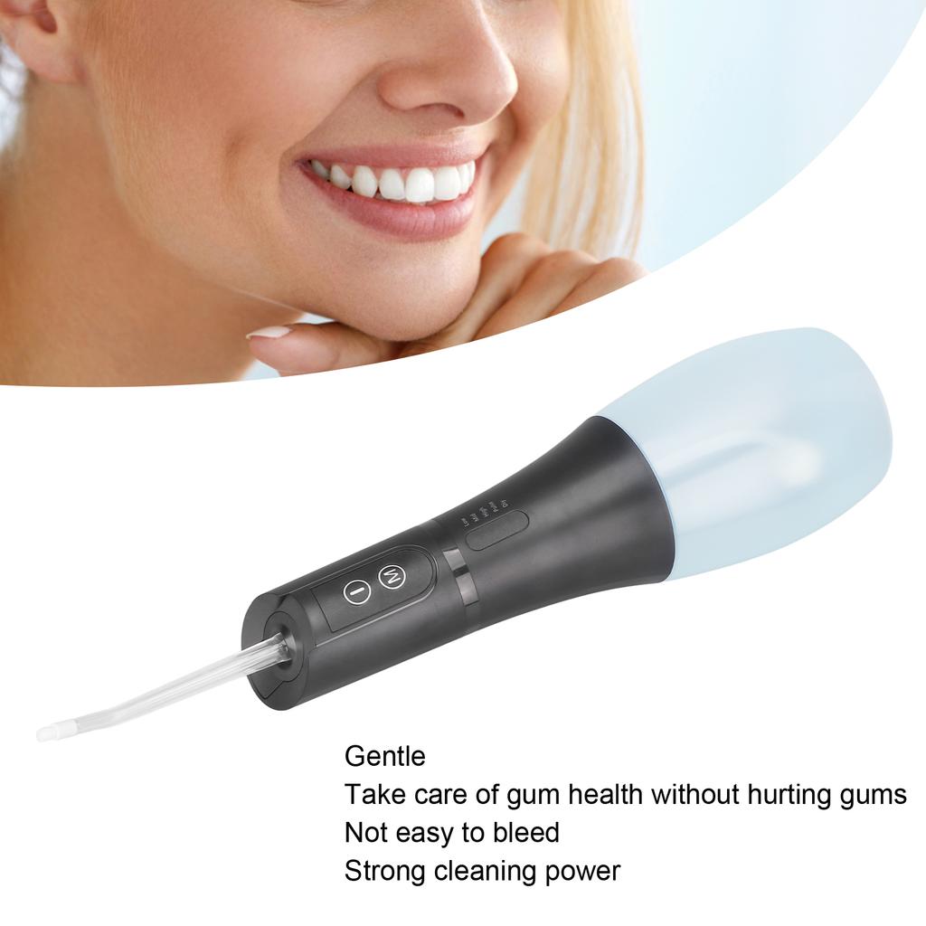 Беспроводной стоматологический ирригатор для полости рта, водонепроницаемый отбеливающий ирригатор для полости рта большой емкости для семьи ( белый)