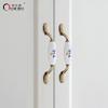 Oukali  Antique Classical Ceramic Zinc Drawer Door Vintage Bedroom Furniture Handles Draw Pulls Kitchen Cabinets Wardrobe Handle