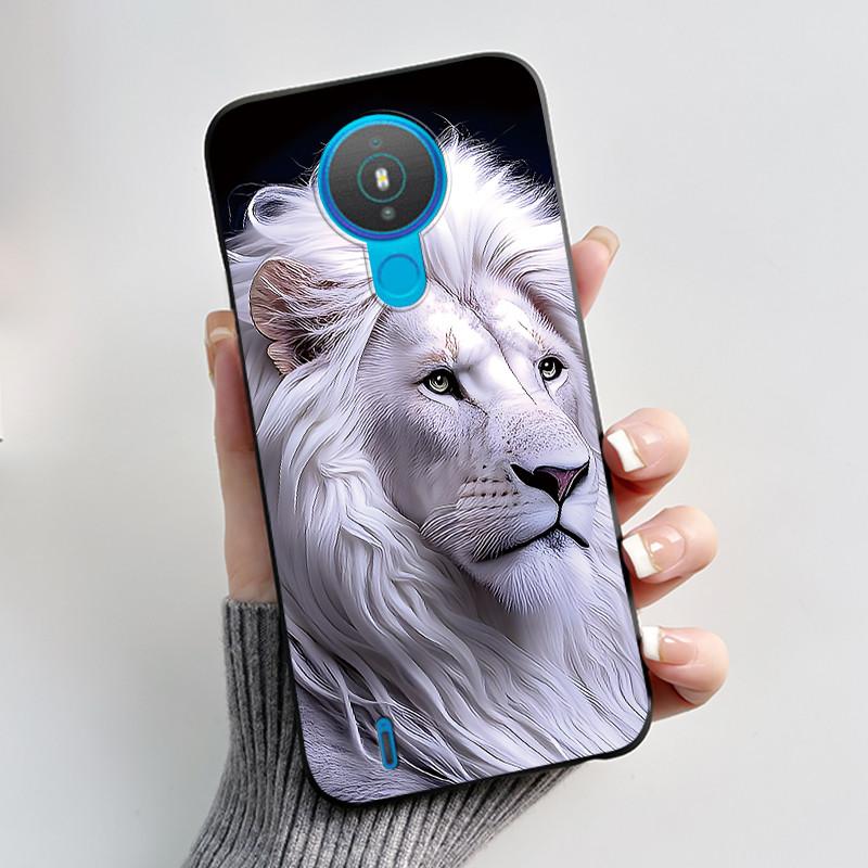 For Nokia 1.4 TA-1322 Trendy Black Phone Case For Nokia 6.2/Nokia 7.2 Lucky Koi Anti-Scratch Soft Shockproof Back Shell Cover