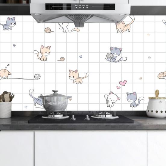 Кухонная наклейка на стену Маслостойкая Клейкая Наклейка на шкаф Водонепроницаемая Устойчивая к пятнам Фрукты