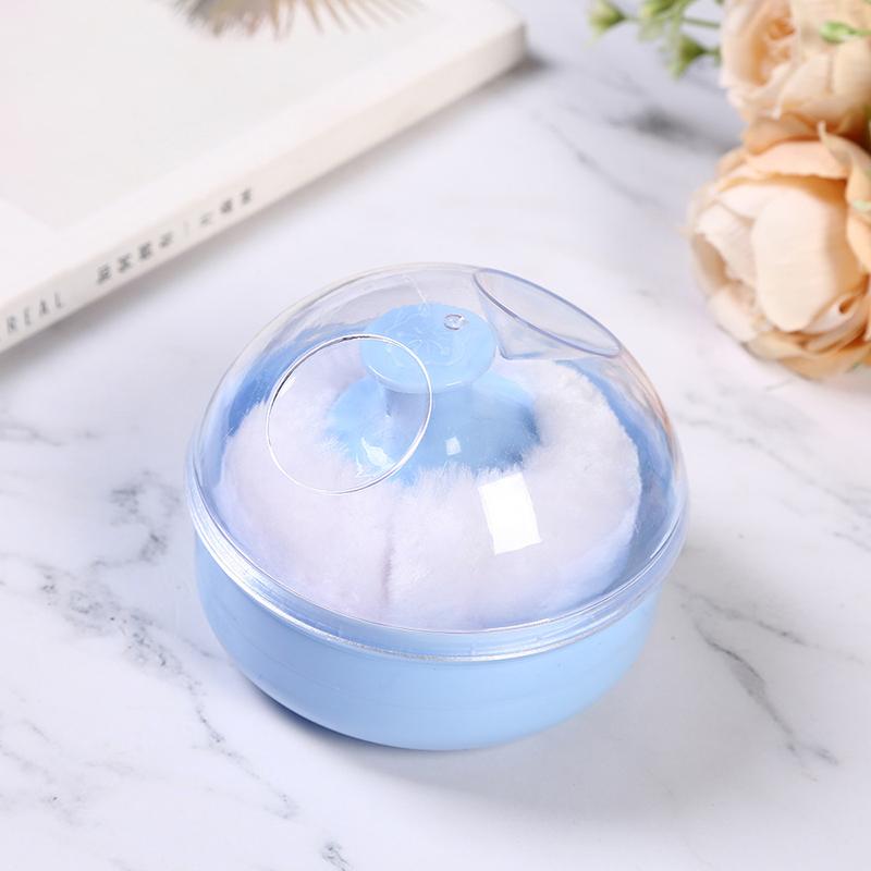 Сухая пудра-пуховка с коробкой Baby Soft Face Body Cosmetic Powder Puff Talcum Powder Sponge Box Case Case Container