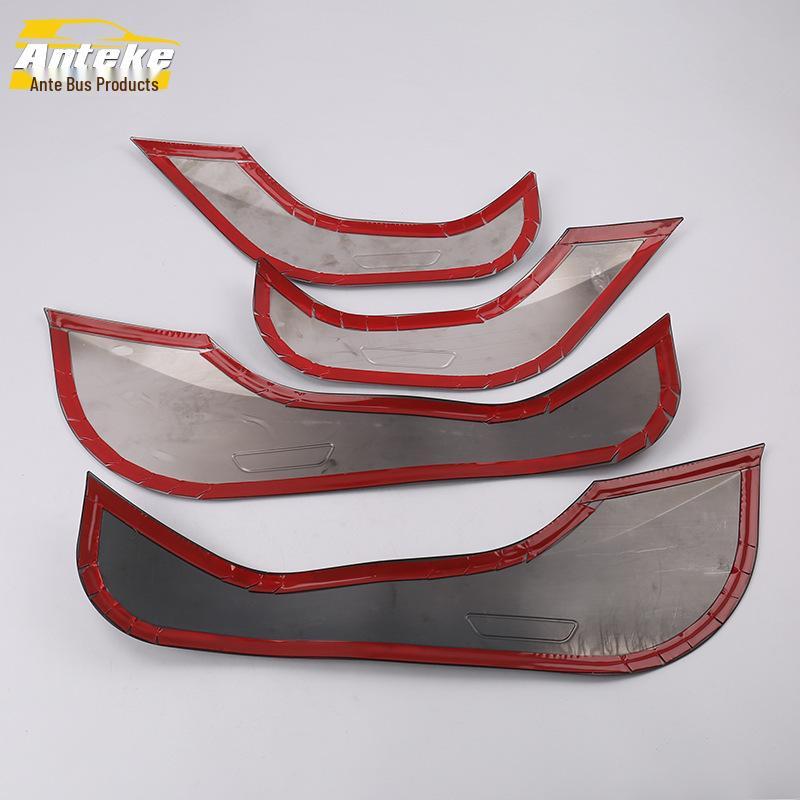 Fits 18 Models: IX35 Anti-Kick Pad Sequins, Stainless Steel Door Armrest Box Kick Plate, Decorative Sticker Accessories