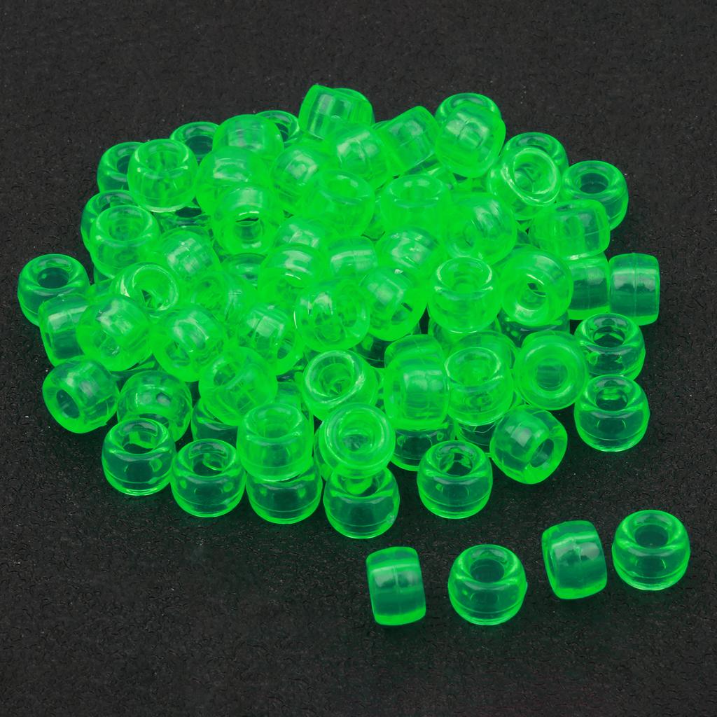 100 шт./пакет 6x9 мм бусины пони оптом, прозрачные бусины пони для набора для изготовления браслетов, бусины канди, бусины для волос для кос, бусины для рукоделия для изготовления ювелирных изделий