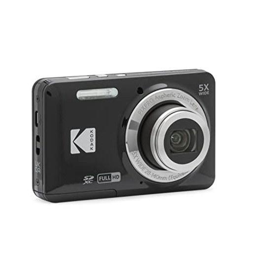 KODAK PIXPRO Простая в использовании Цифровая камера с зумом FZ55-BK 16 МП Оптический 5-кратный Широкоугольный 28 мм ЖК-экран 2,7 дюйма (черный)