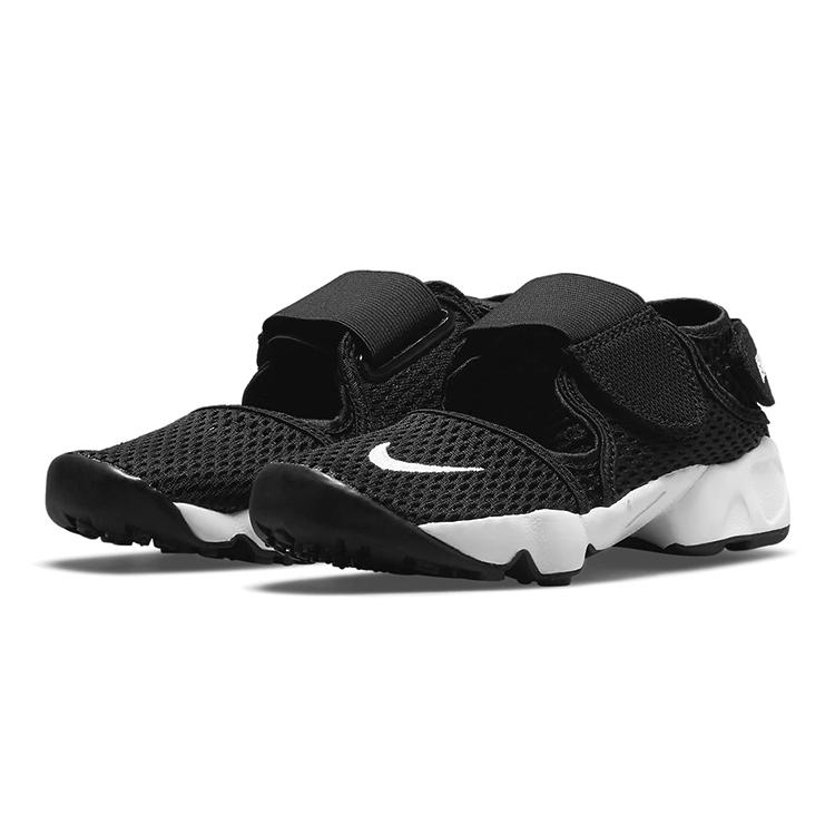 Nike Air Rift Нескользящая Амортизация Устойчивая к истиранию Дышащая Низкие Детские Беговые Кроссовки Черно-белый Унисекс 322359-014