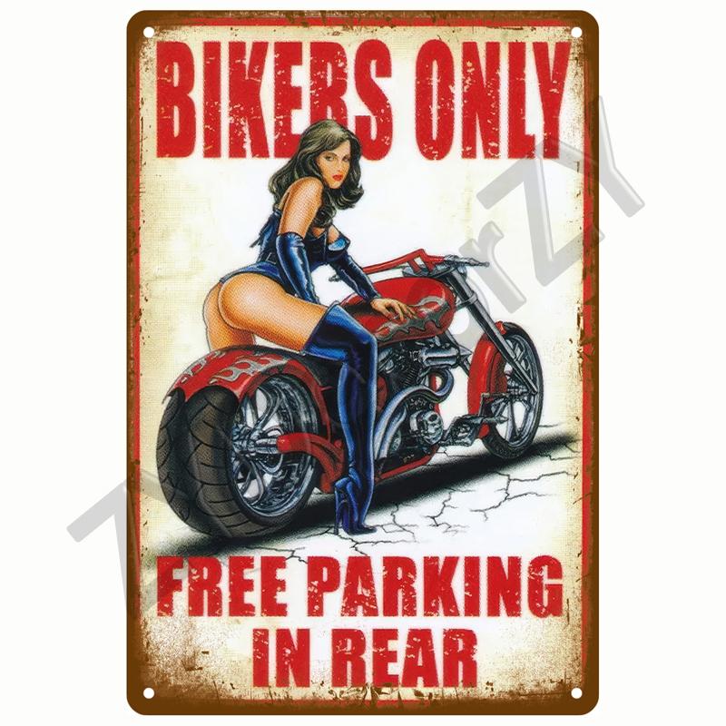 Retro Tin Sign Bar Cafe Club Garage Car Pub Vintage Metal Sign Plaque Painting Motorcycle Iron Home Decoration Wall Decor Art