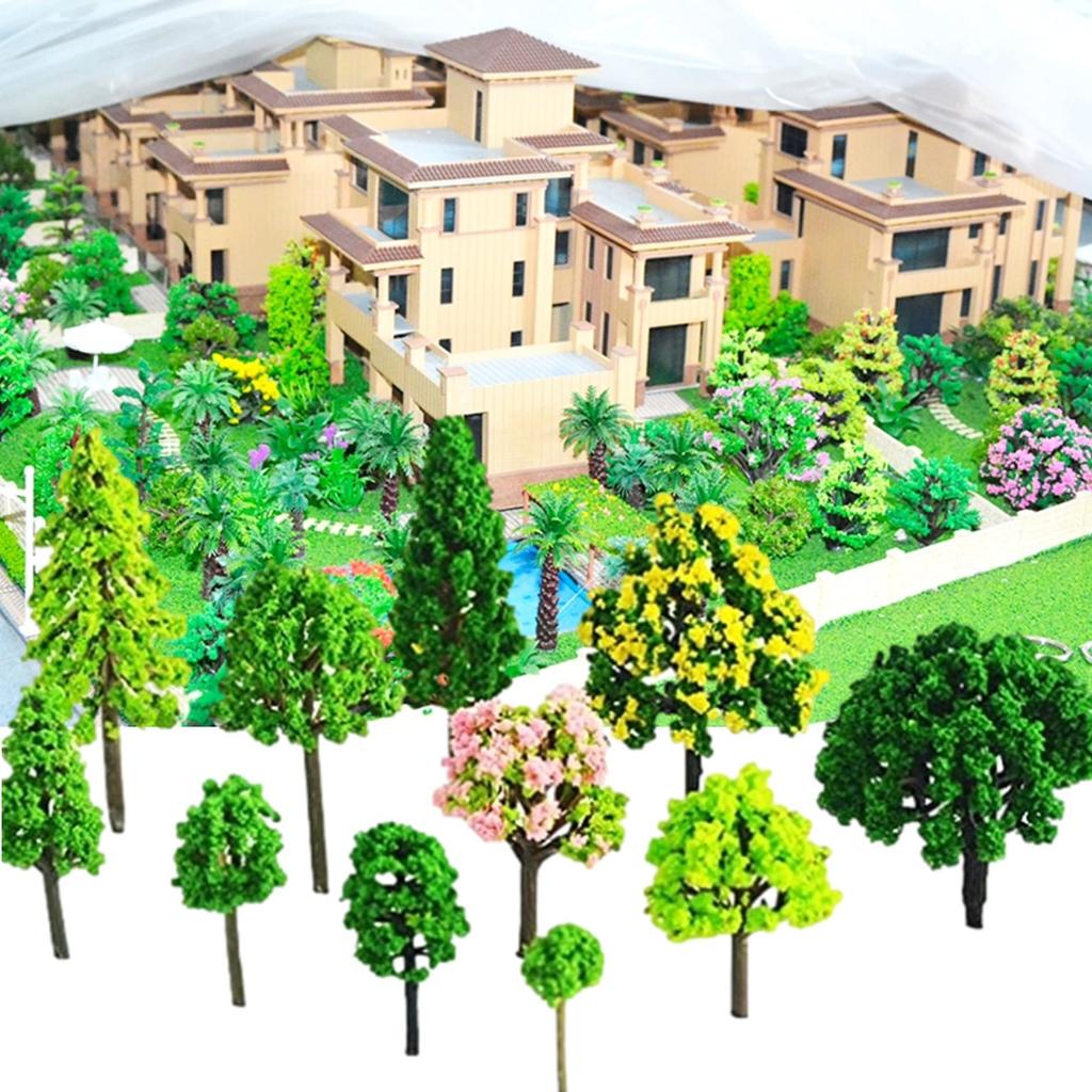 Leiasnow Диорама Модель Лесного Дерева 110 Деревьев Модельные Деревья Лесная Железная Дорога Архитектура Ландшафт N Масштаб (Деревья А, 110 деревьев 11 видов)