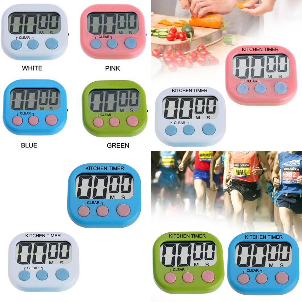 Компактный электронный кухонный таймер с выключателем питания. Идеален для кулинарии и выпечки.