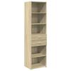 VidaXL Buffet haut chêne sonoma 50x42,5x185 cm bois d'ingénierie, buffet, placard, armoire latérale, armoire, armoire de 3281457