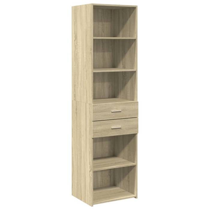 VidaXL Buffet haut chêne sonoma 50x42,5x185 cm bois d'ingénierie, buffet, placard, armoire latérale, armoire, armoire de 3281457