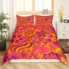 Vintage Boho Flower Printed Bedding Set Colorful Retro Floral Pattern Duvet Cover Pillowcase for Bedroom Decoration