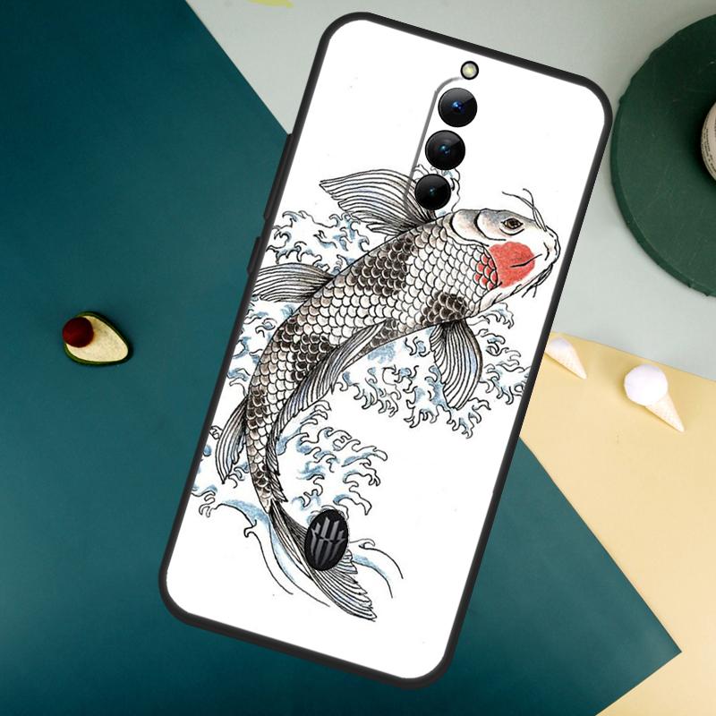 Картина с рыбой Кои для чехла ZTE Nubia Red Magic 10S Pro Plus 7 6S 7S 8 9 8S 9S Pro Red Magic 10 Air 11 Pro Plus