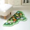 Non Slip Imitation Cashmere Carpet Irregular Bedside Carpet Decorative Floor Mats  Kitchen