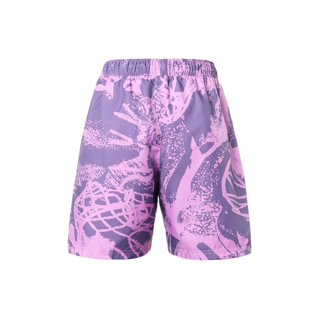 Jordan Flight Printed Basketball Shorts with Drawstring Men Bottoms Purple CZ4750-591