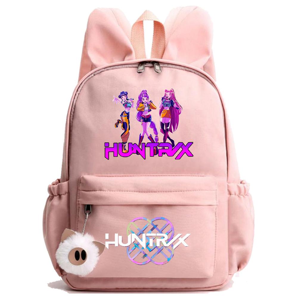 Аниме Мультфильм K-Pop Охотники на демонов Печатный рюкзак для подростка Детей Ученика Школьная сумка Девочка Ребенок Подарок Женщин Большая вместимость Водонепроницаемая Дорожная сумка
